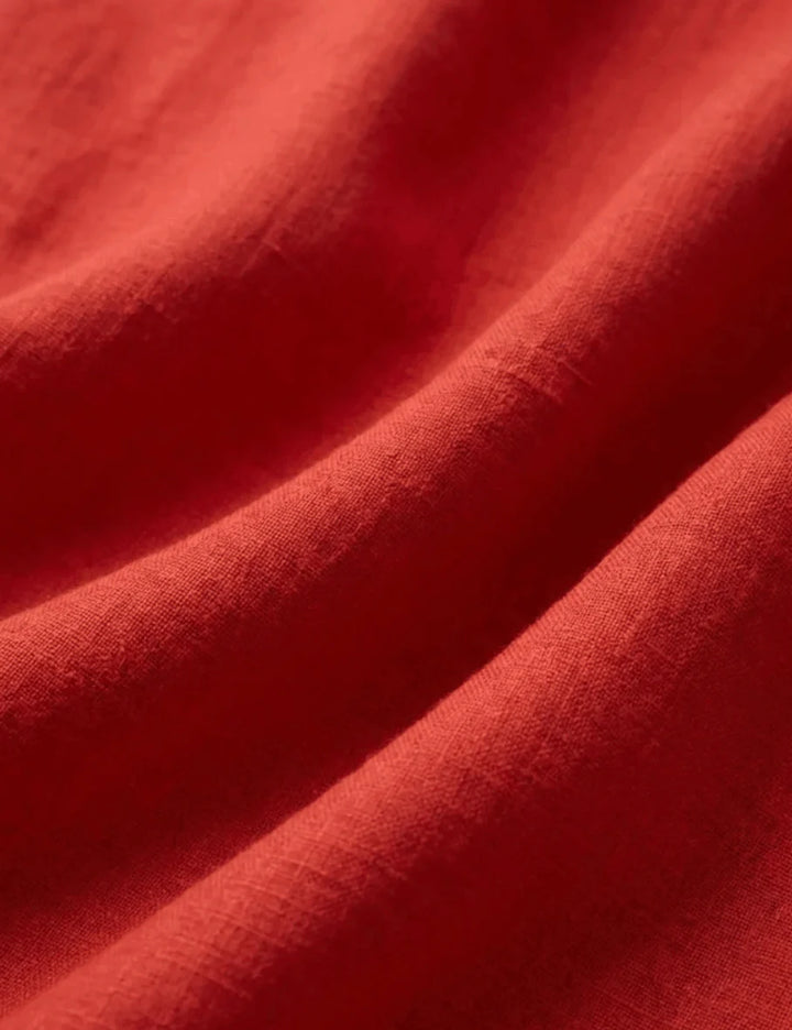 Sloane Linen Top | Chili Pepper