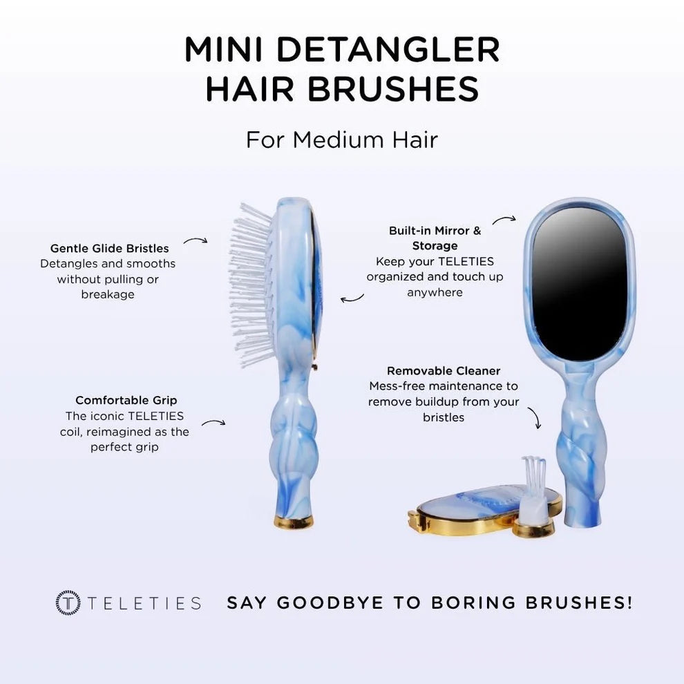 Mini Detangler Hair Brush for Medium Hair | Tide &amp; True