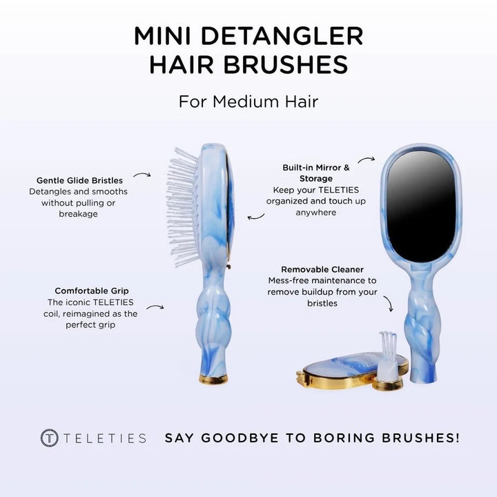 Mini Detangler Hair Brush for Medium Hair | Tide &amp; True