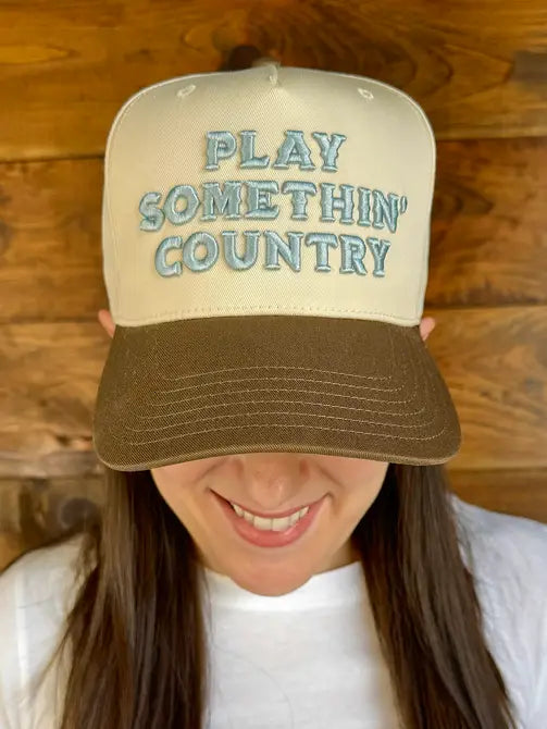 Play Something Country Puff Embroidered Hat