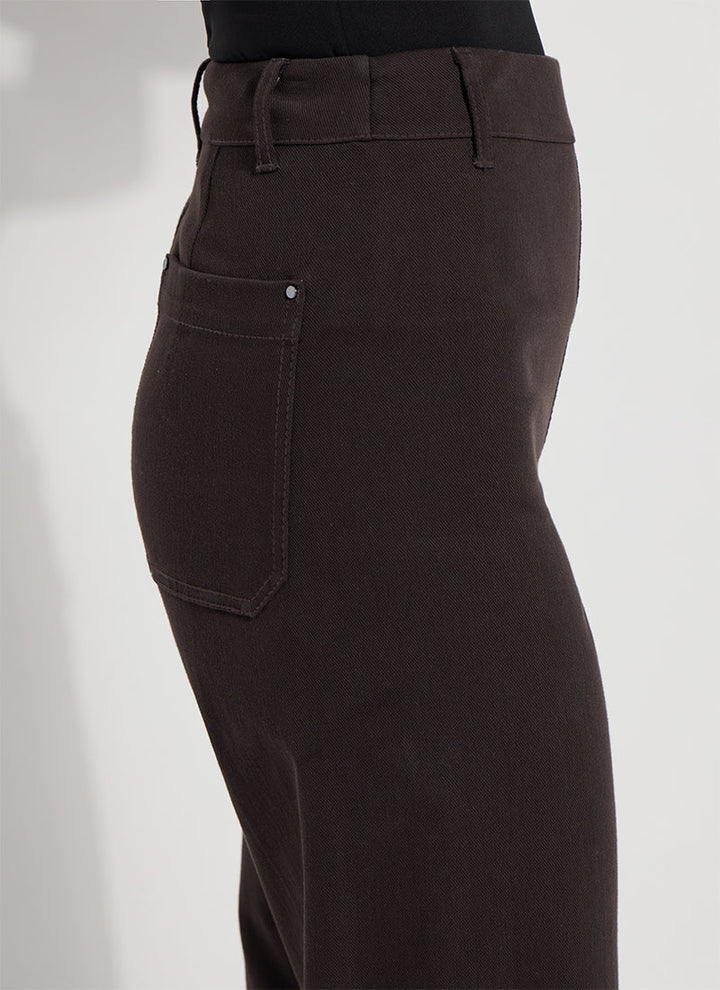 Erin Hi Waist Wide Leg Denim | Double Espresso