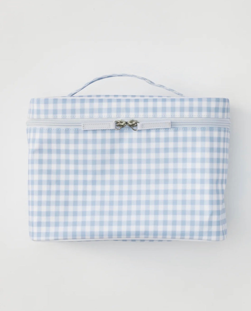 Weezie Vanity Case Light Blue Gingham