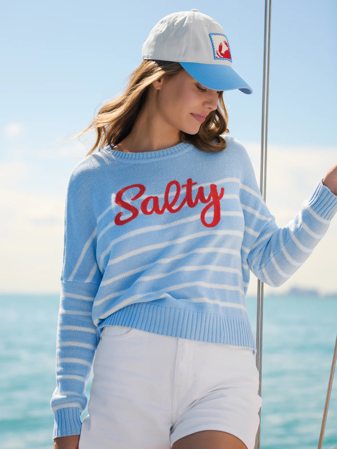 Crab Ball Cap, White