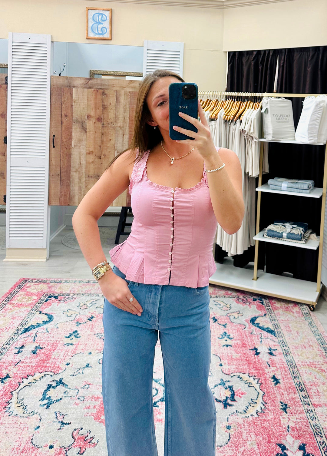 Free People Bridgette Corset Top Soli | Pink Nectar