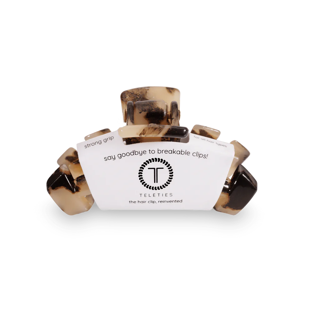 Teleties Classic Small Hair Clip Blonde Tortoise 