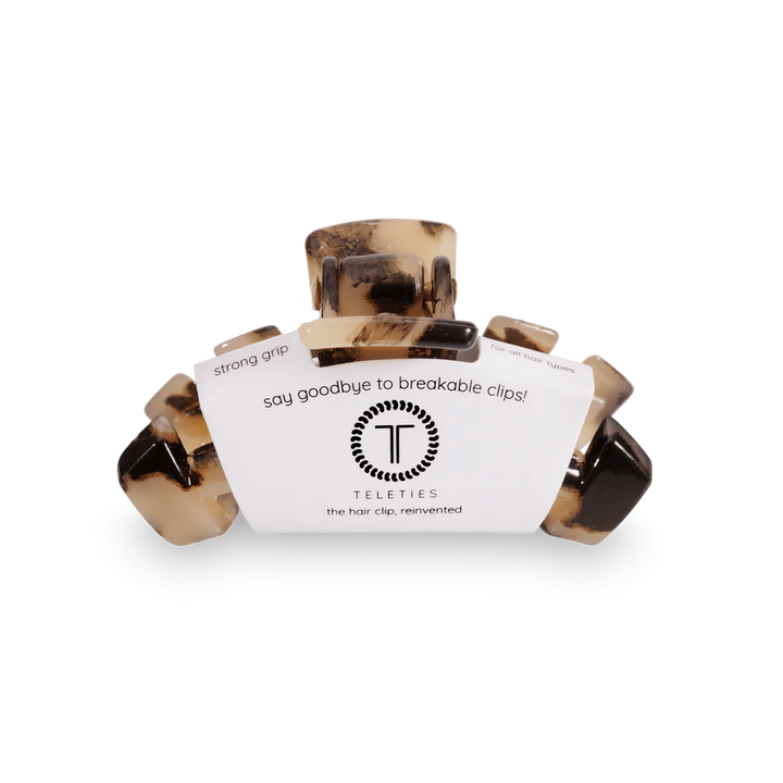 Teleties Classic Small Hair Clip Blonde Tortoise 