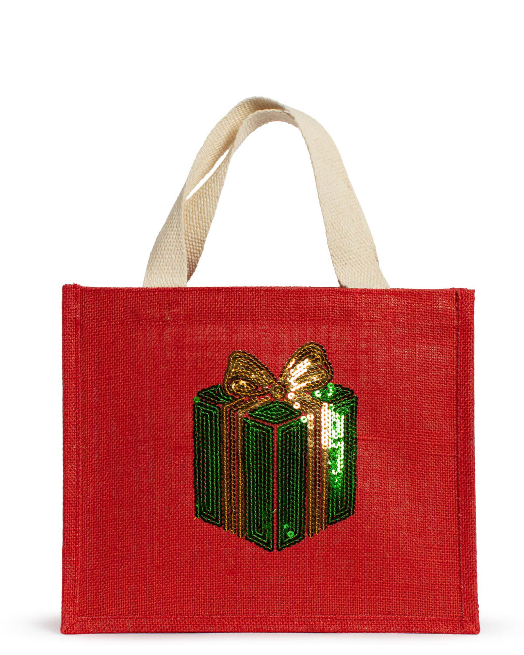 Christmas Present Sequin Tote