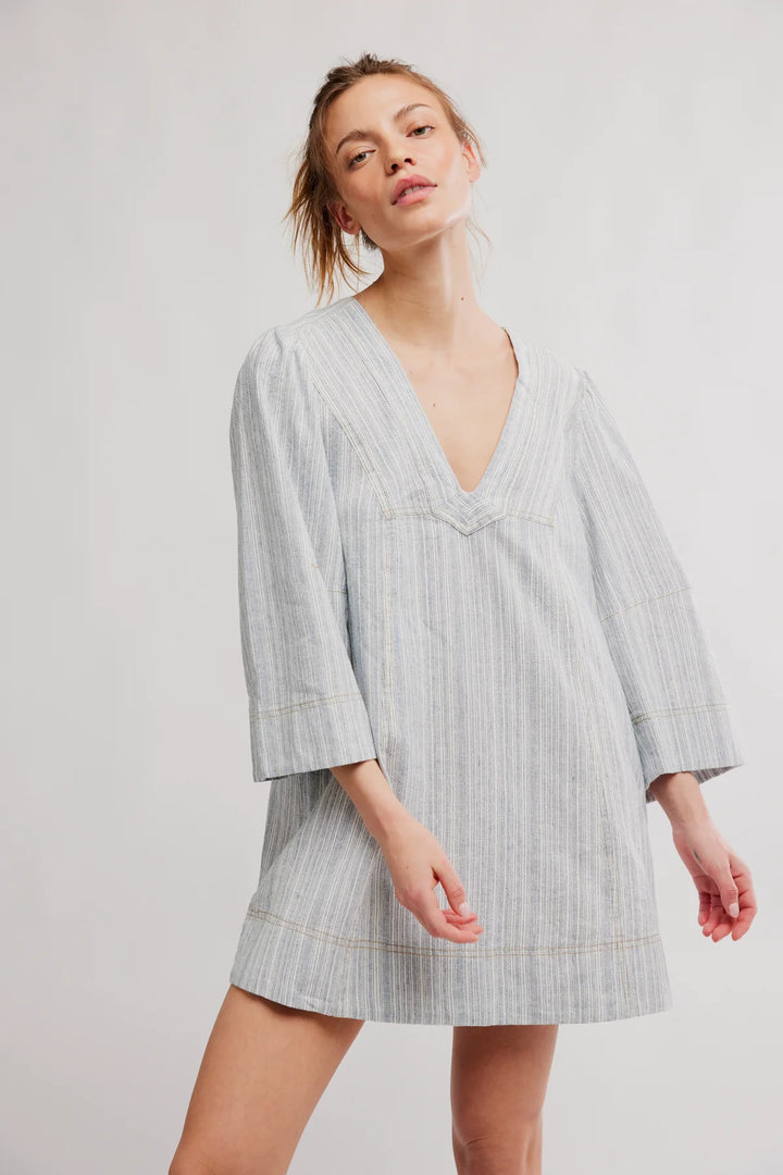 Goldie Baloon Sleeve Y/D | Indigo Combo