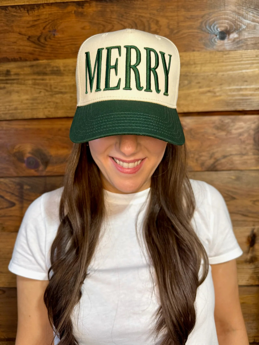 Merry Puff Embroidered Hat | Green