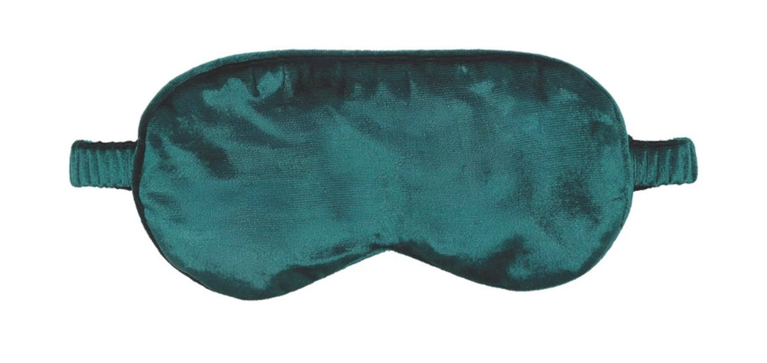 Velvet Eye Mask - Green