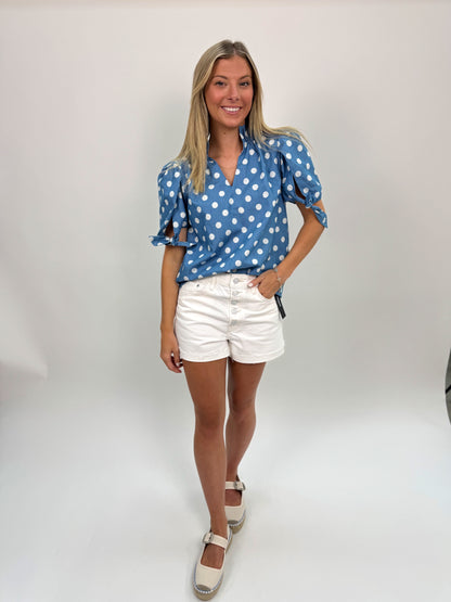 Laura Dotted Top