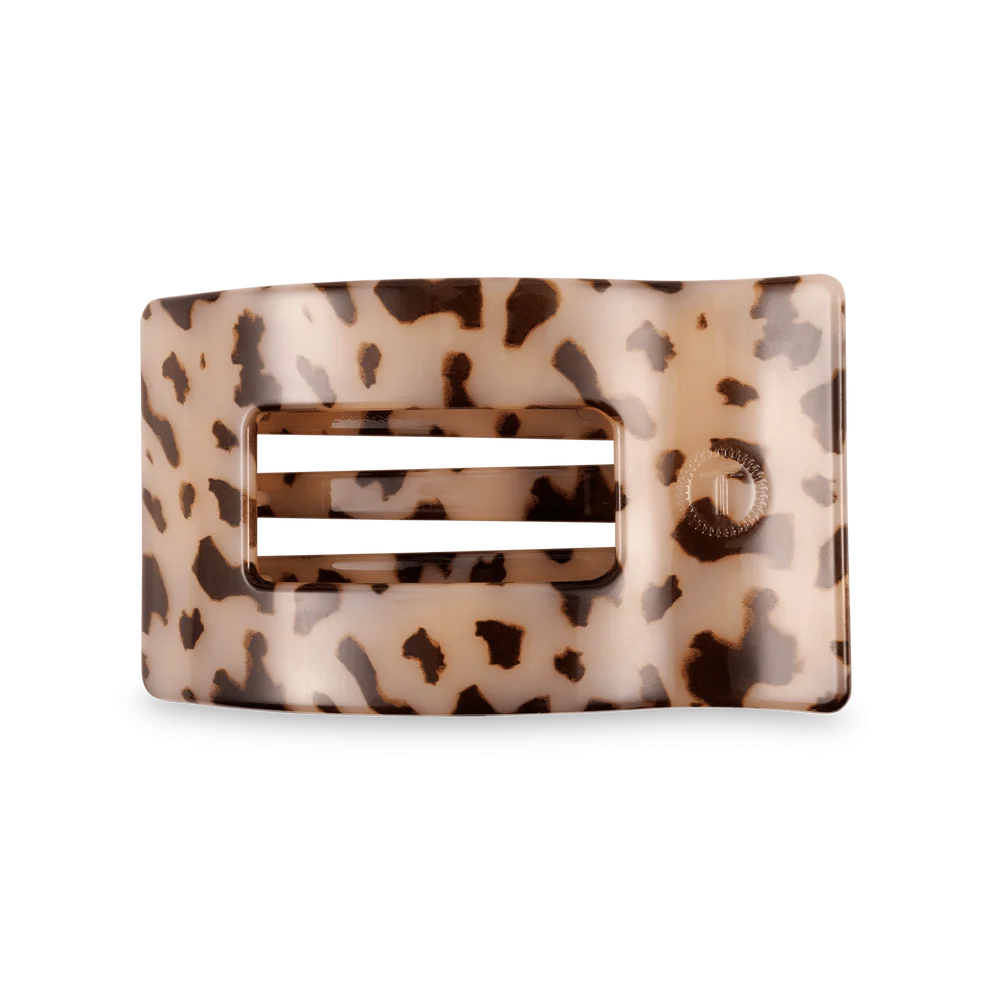 Flat Rectangle Medium Clip Blonde Tortoise