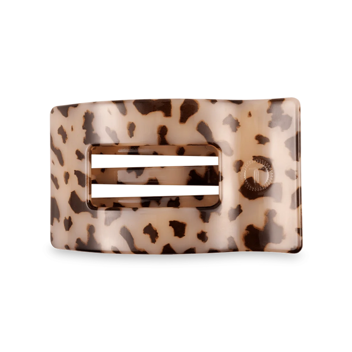 Flat Rectangle Medium Clip Blonde Tortoise