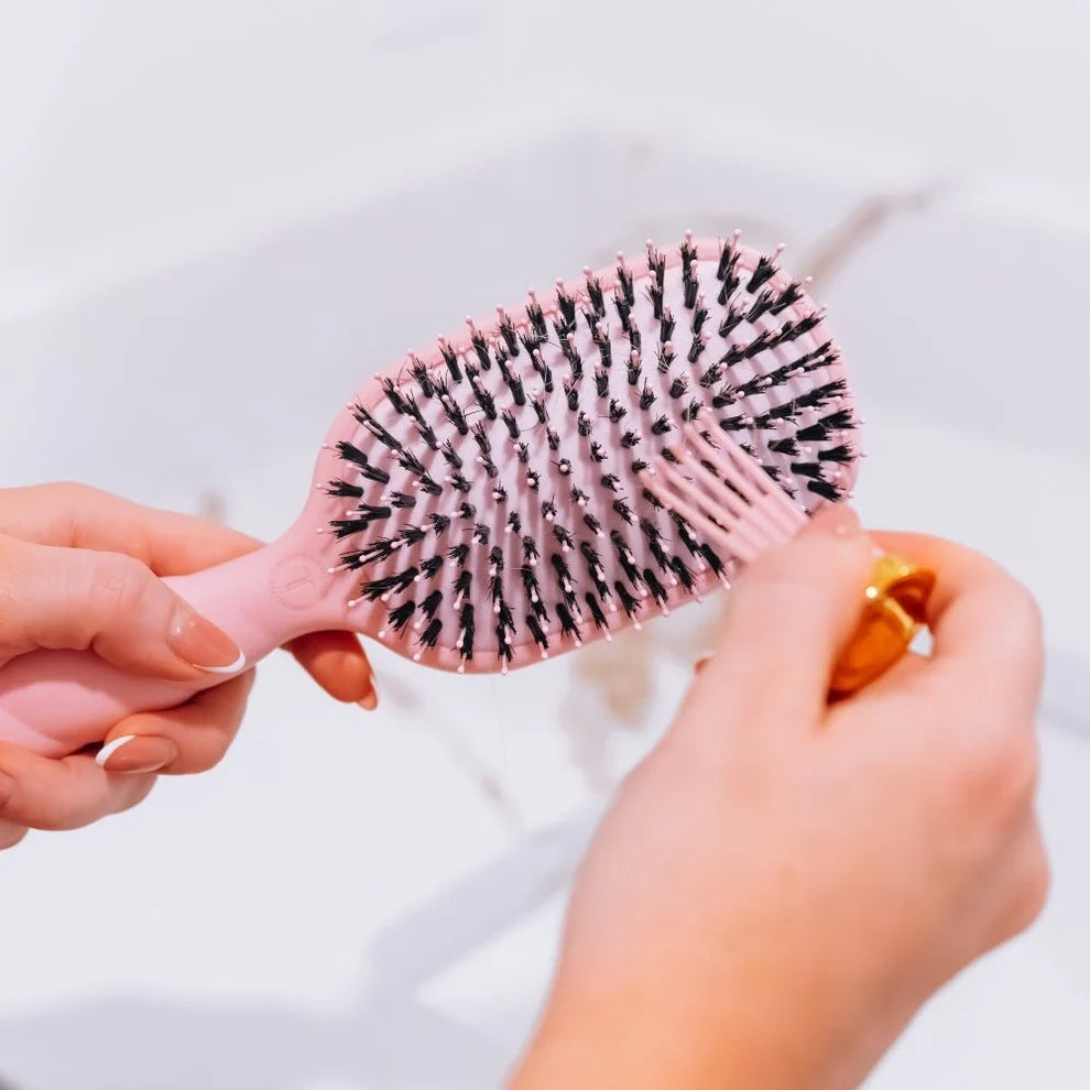 Boar Bristle Hair Brush | Bubblegum Pink