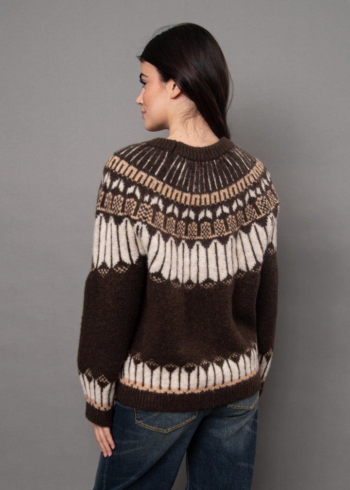 Sarafina Long Raglan Sleeve Crew Neck Sweater