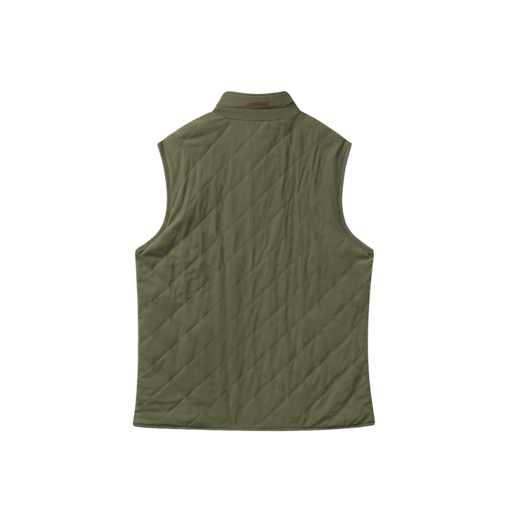 Madison Quilted Vest | Moss Green