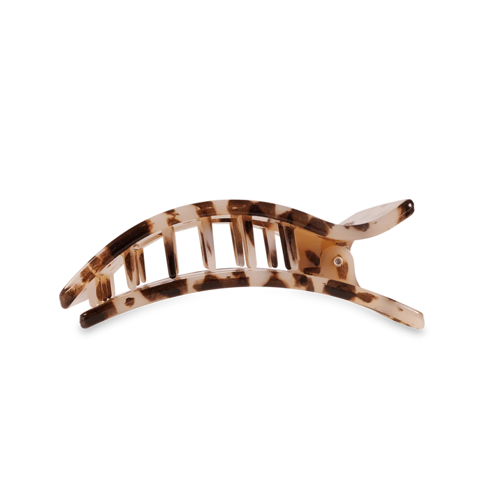 Flat Rectangle Medium Clip Blonde Tortoise