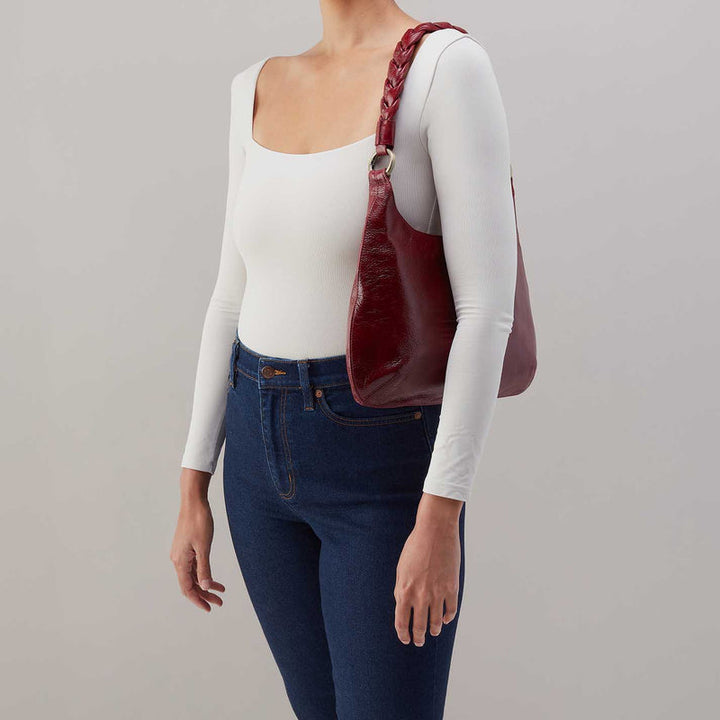 Madison Shoulder Bag | Garnet Gloss