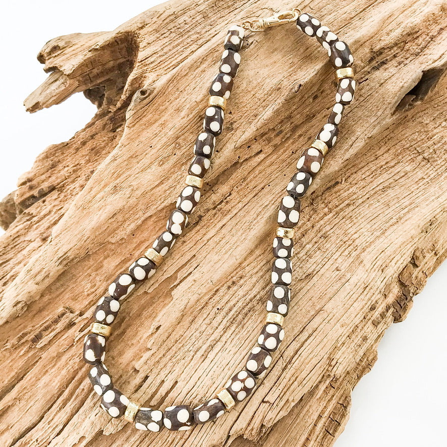 Tribal Tube Necklace 17.5”