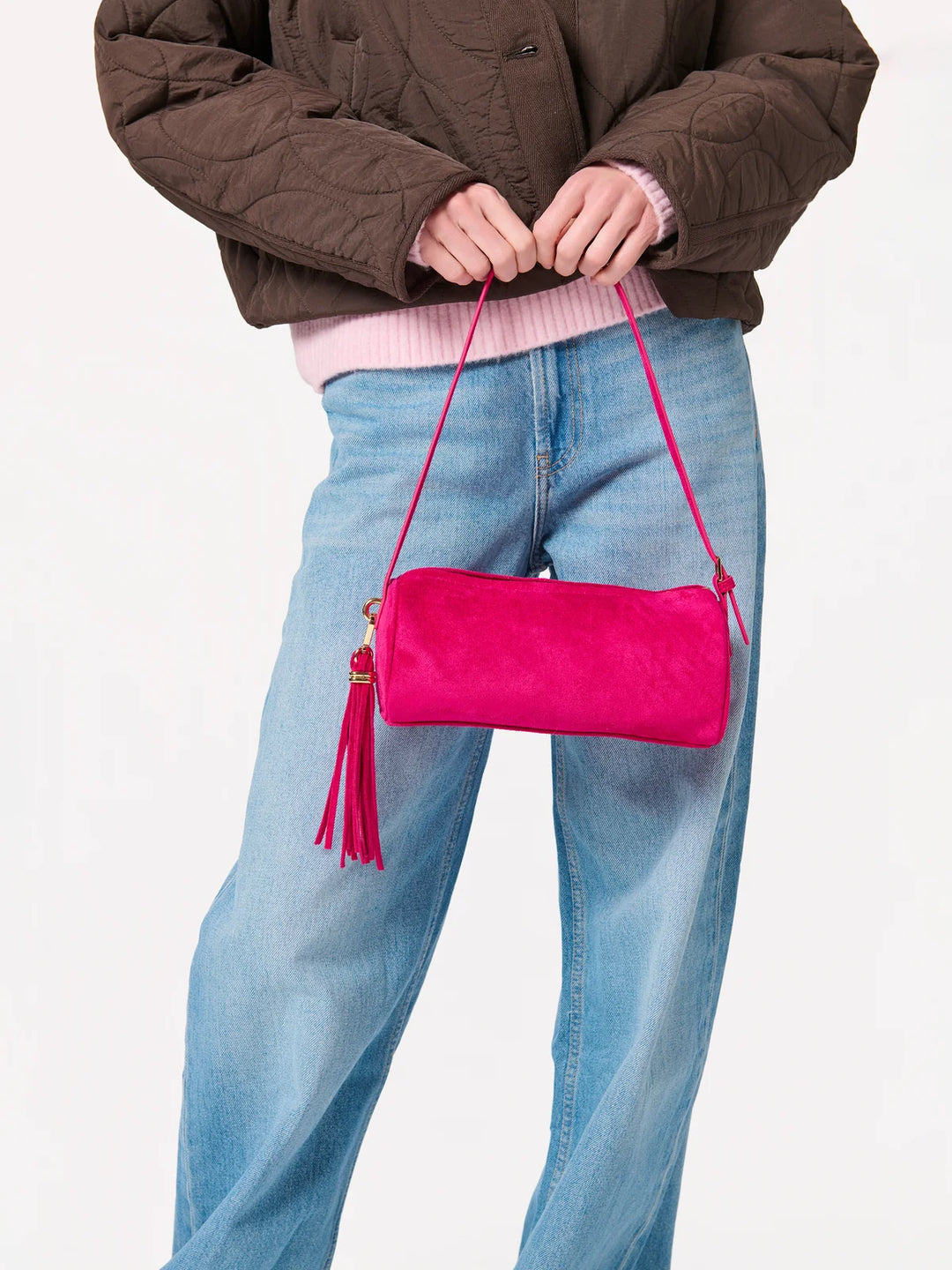 Kylie Barrel Bag Magenta
