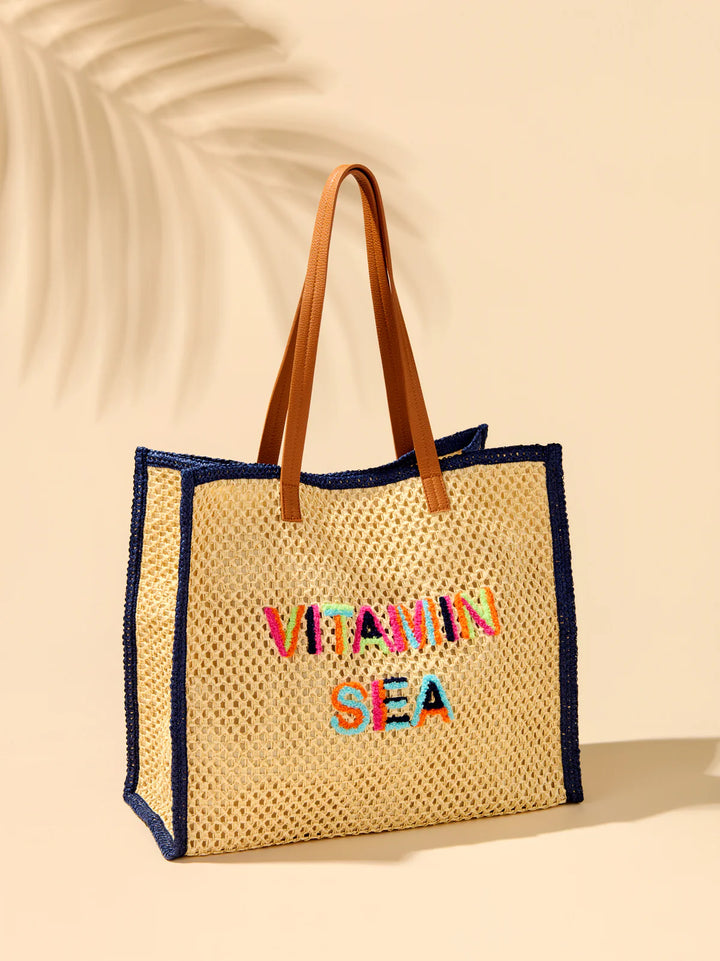 "Vitamin Sea" Tote, Natural