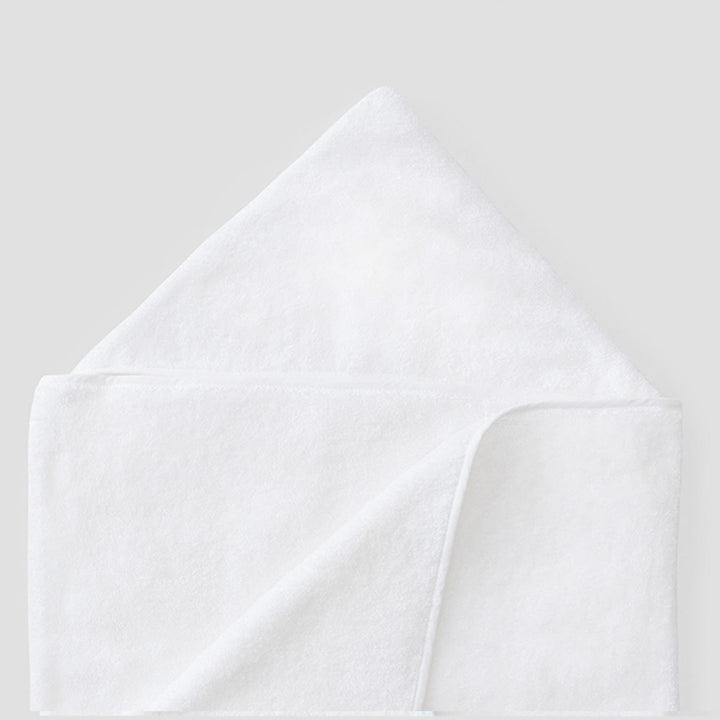 Weezie Kid’s Hooded Towel | White on White
