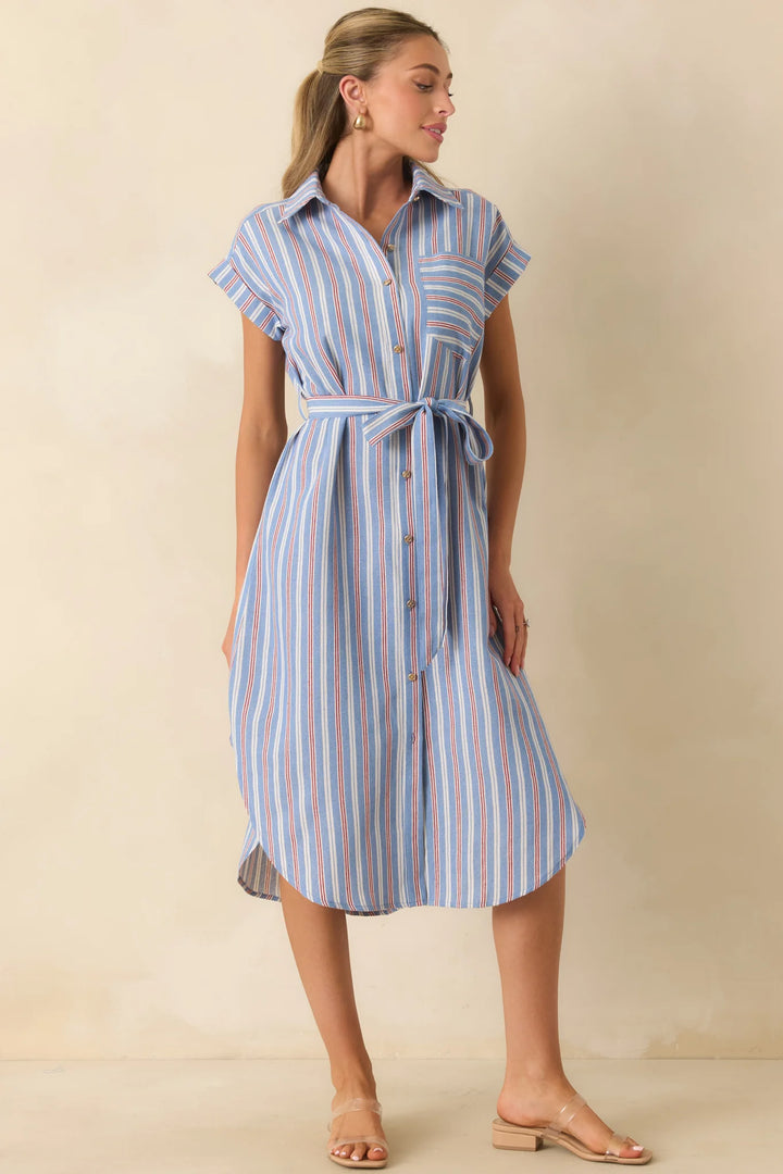 Jules Dress | Starboard Stripe Print