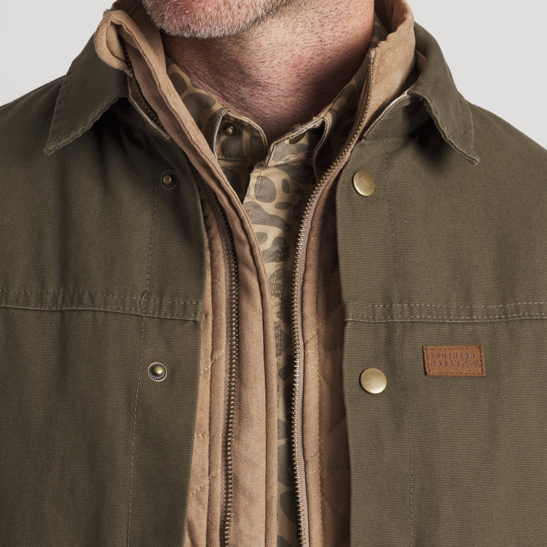 Bishop Rugged Canvas Jacket / Dark Olive