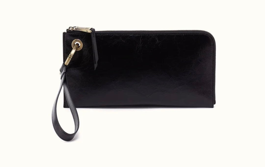 Hobo Jett Wristlet Black