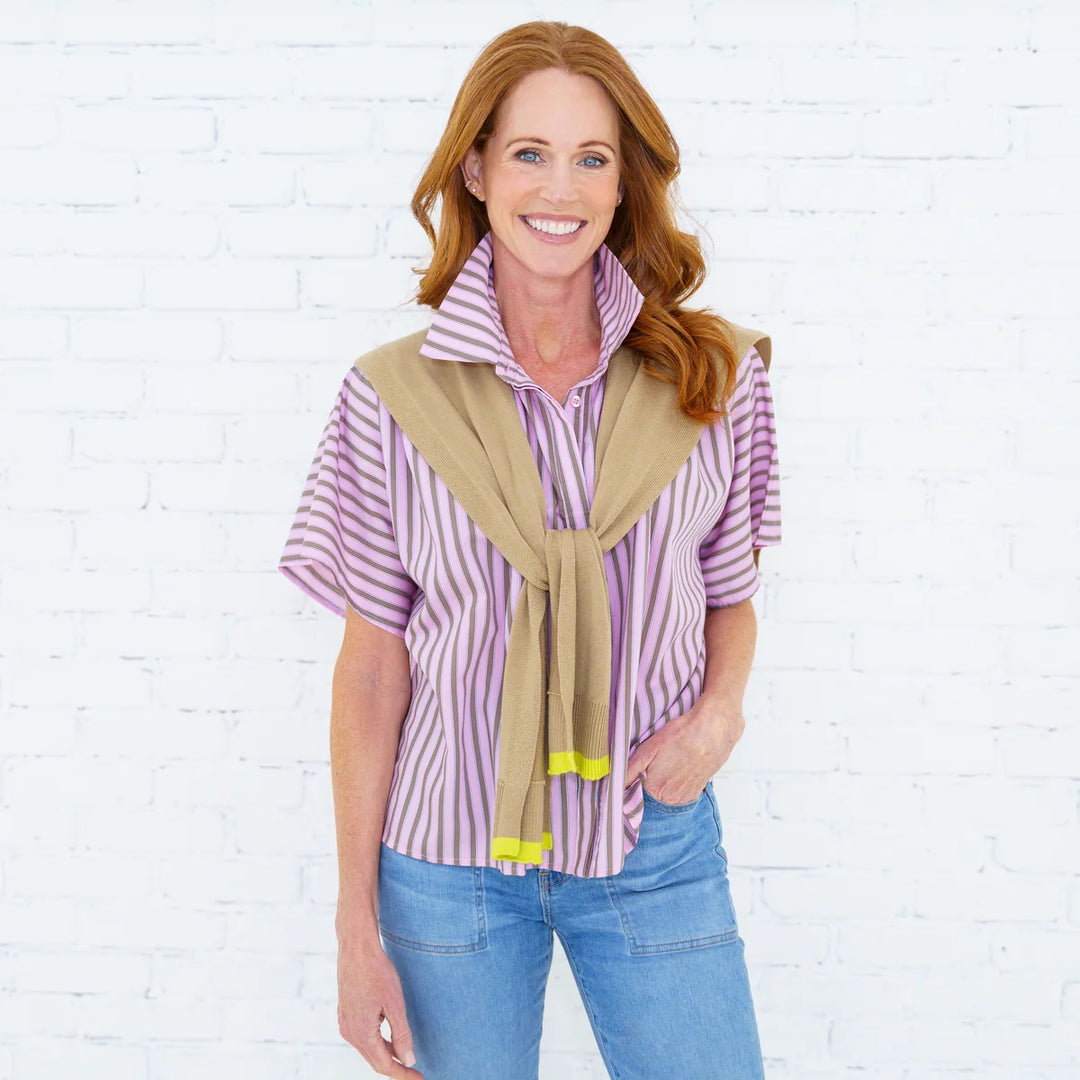 Caryn Cardi | Khaki and Lime