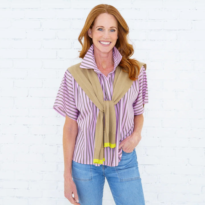 Caryn Cardi | Khaki and Lime
