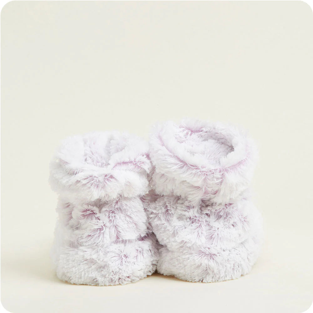 Lavender Marshmallow Warmies Boots*