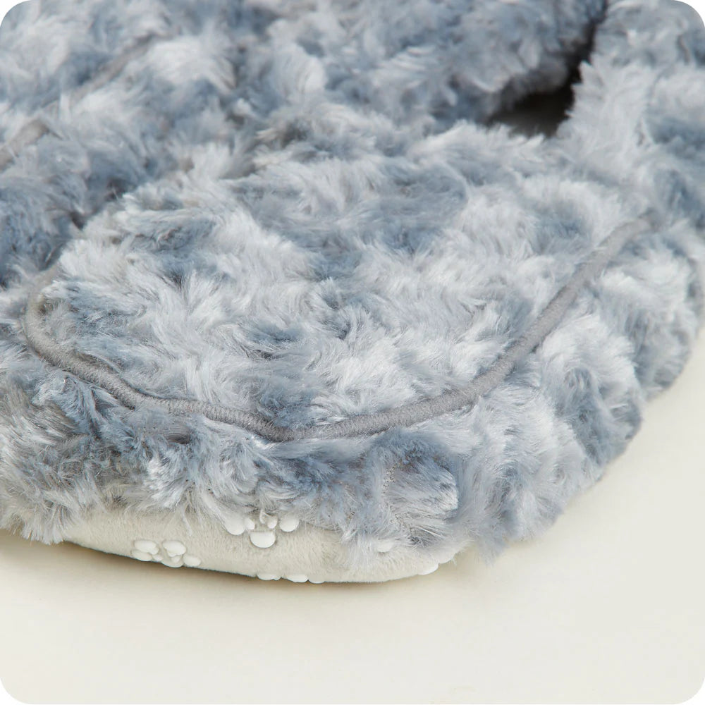 Curly Gray Slippers*