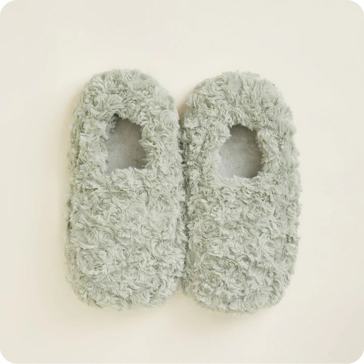 Curly Sage Green Slippers*