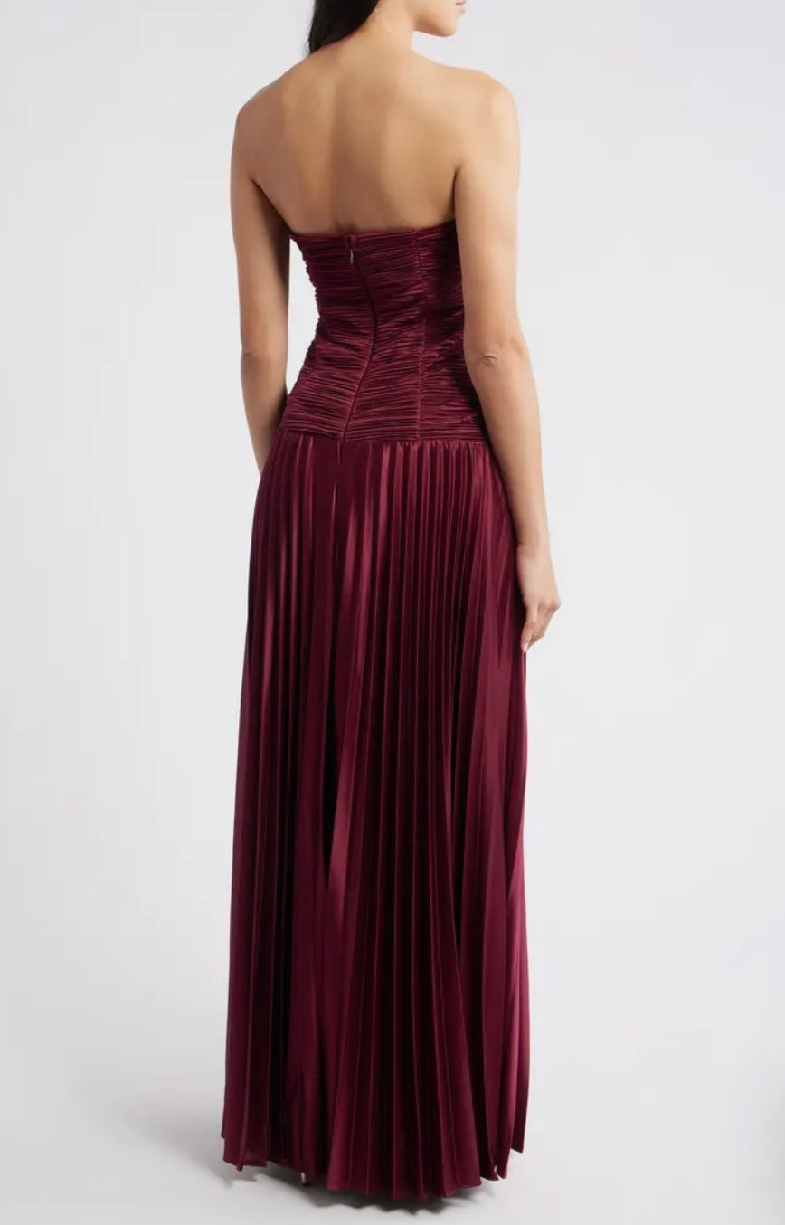 Florence Twist Front Bodice Plisse Maxi Dress