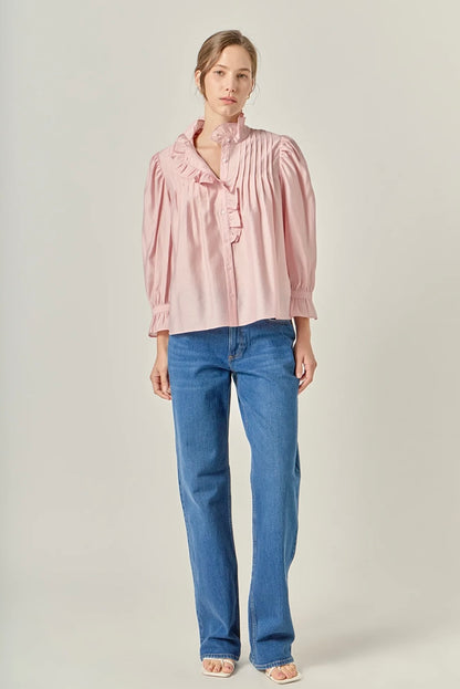 Ruffle Detail Blouse
