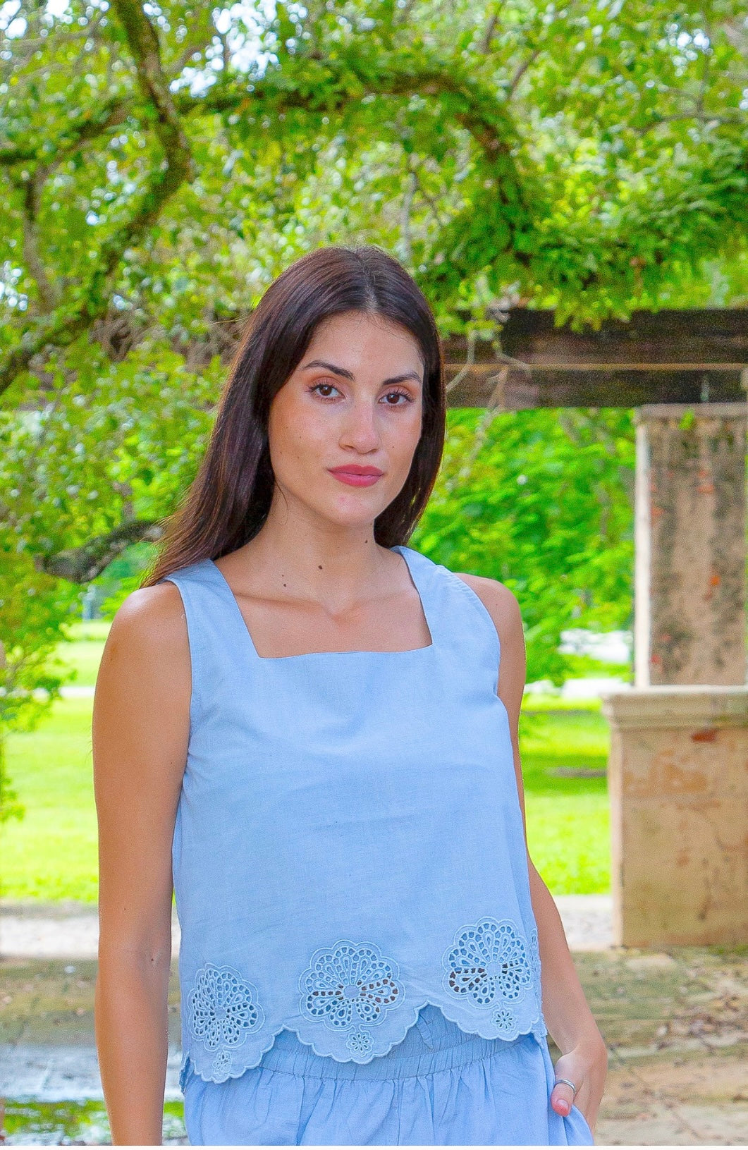 PORTO TOP | WHITE EMBROIDERY