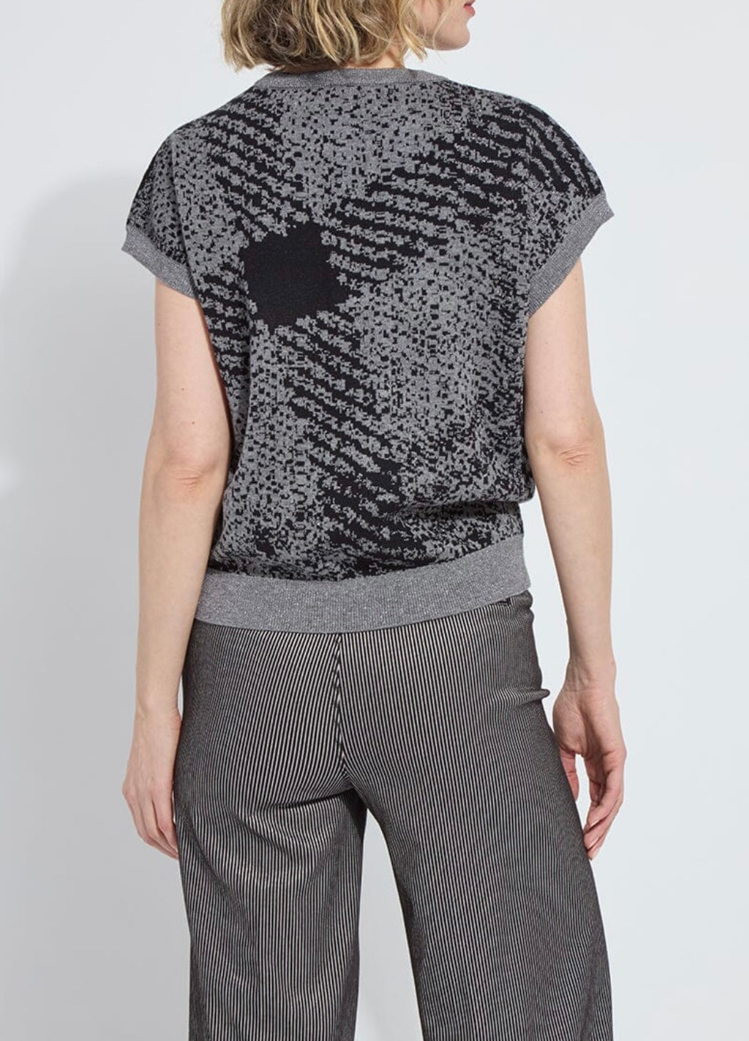 Germaine Pullover Sweater / Lurex Diagonal