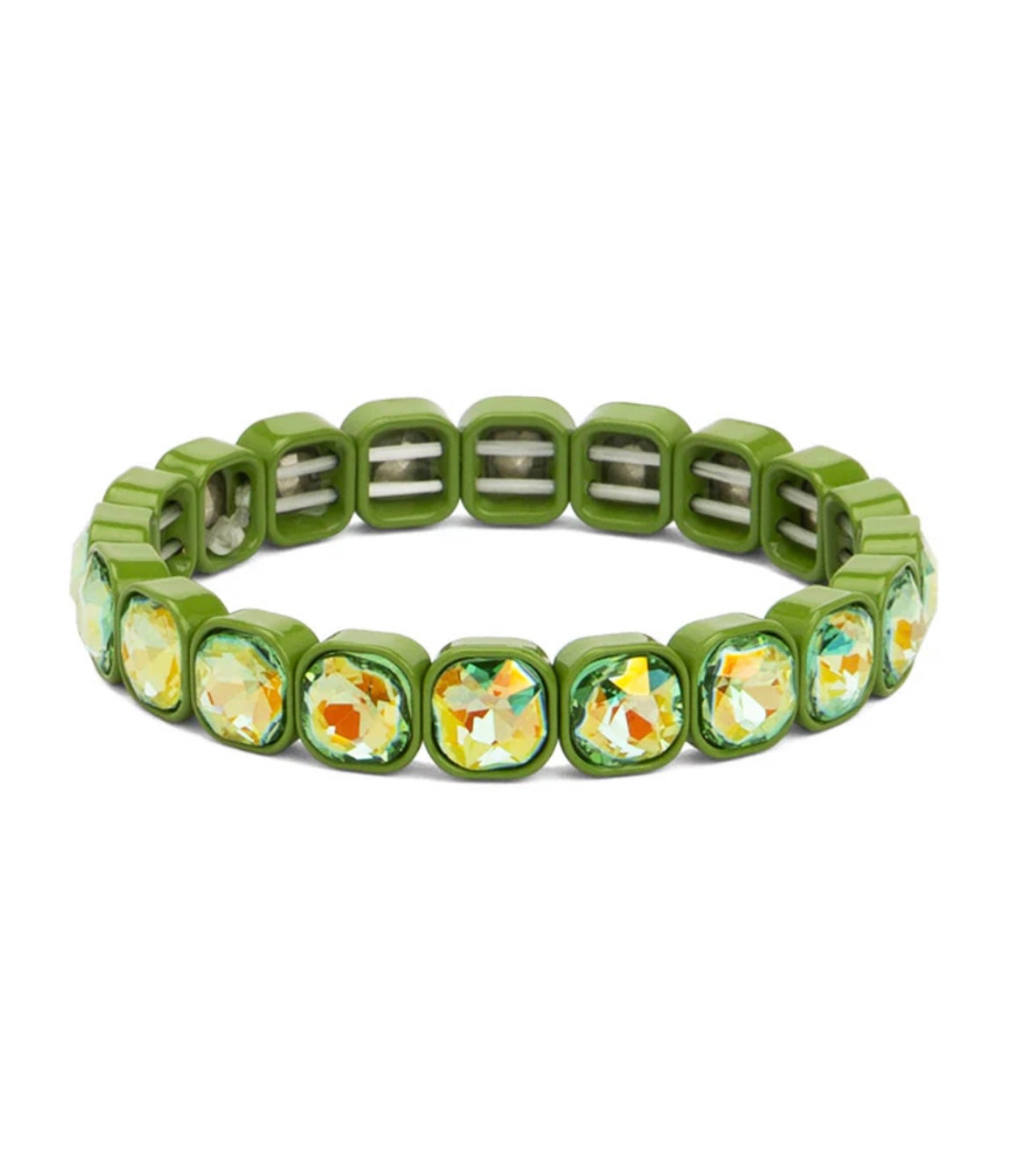 Square Crystal Stretch Bracelet