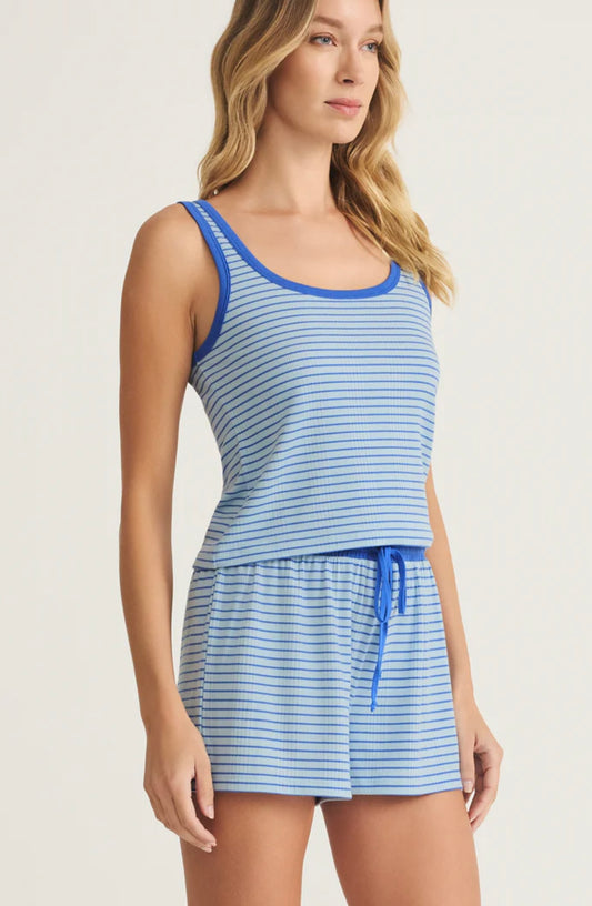 HIGH TIDE STRIPED RIB TANK