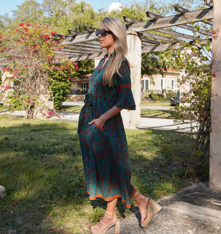 CAPE MIDI | PARTRIDGE TEAL