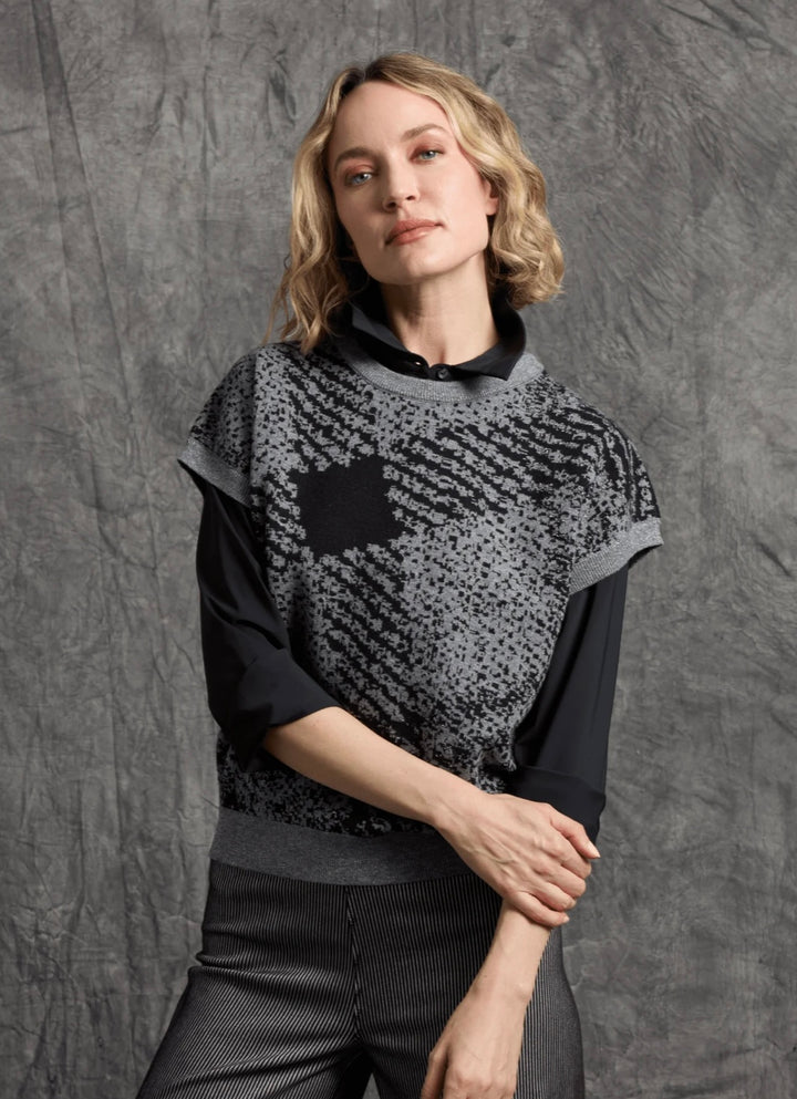 Germaine Pullover Sweater / Lurex Diagonal