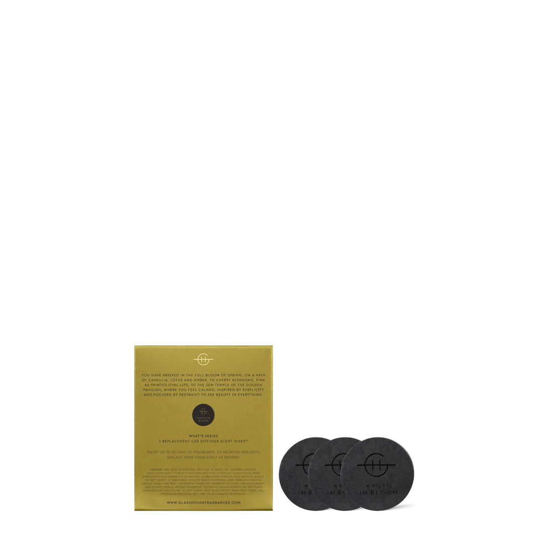 Kyoto in Bloom Car Diffuser Refill | 3 Scent Disks