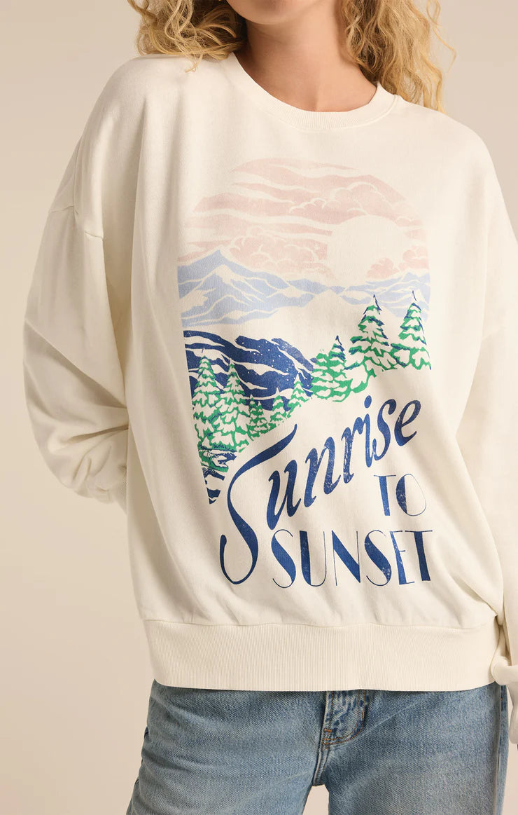 Sunset Sunday Sweatshirt Sea Salt *