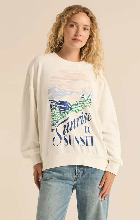 Sunset Sunday Sweatshirt Sea Salt *