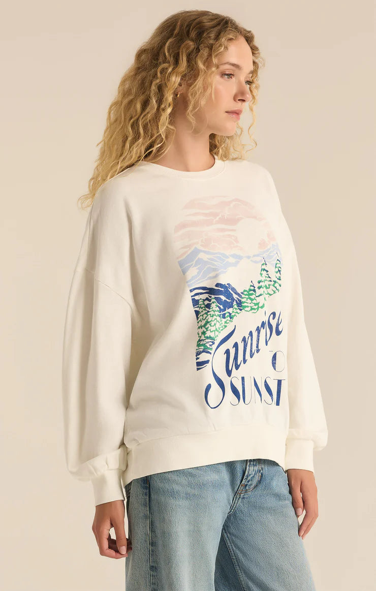 Sunset Sunday Sweatshirt Sea Salt *