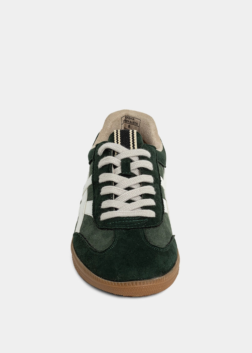 Sasha | Green Suede
