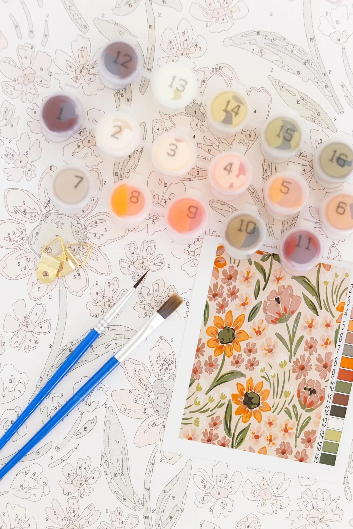 Paint by numbers Waterfall Floral