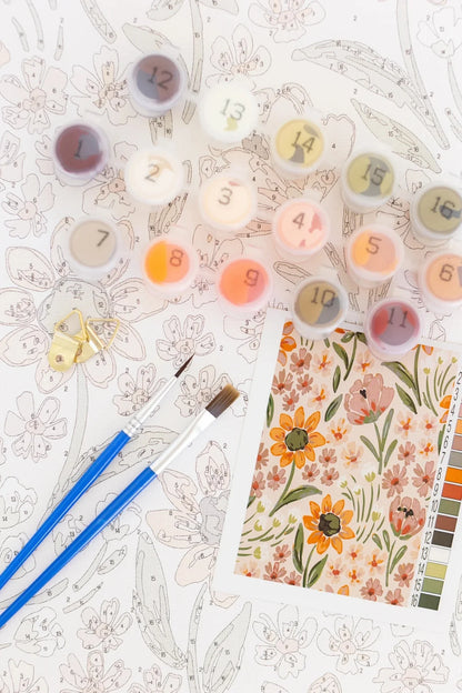 Paint by numbers Waterfall Floral