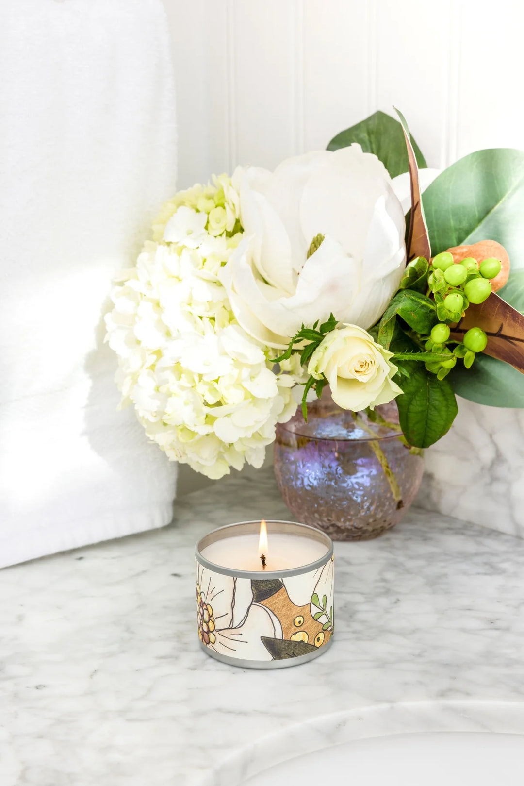 Birch &amp; Bloom Tin Candle